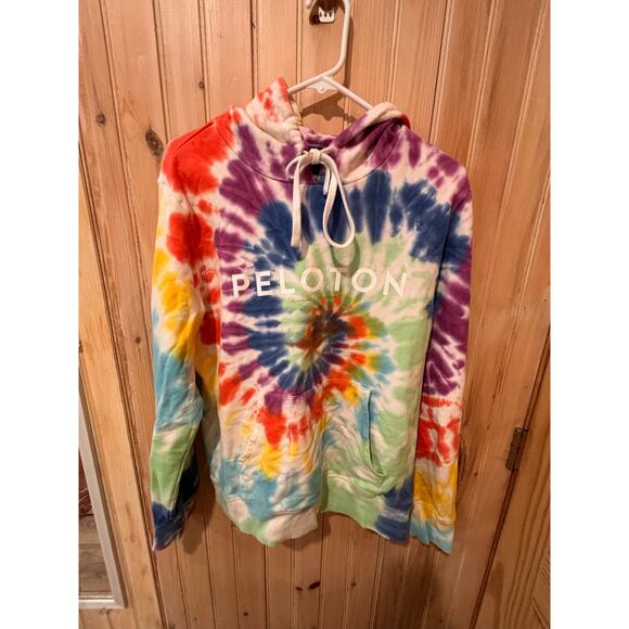 Spiritual gangster, tie-dye, peloton hoodie, oversized small - Picture 2 of 6